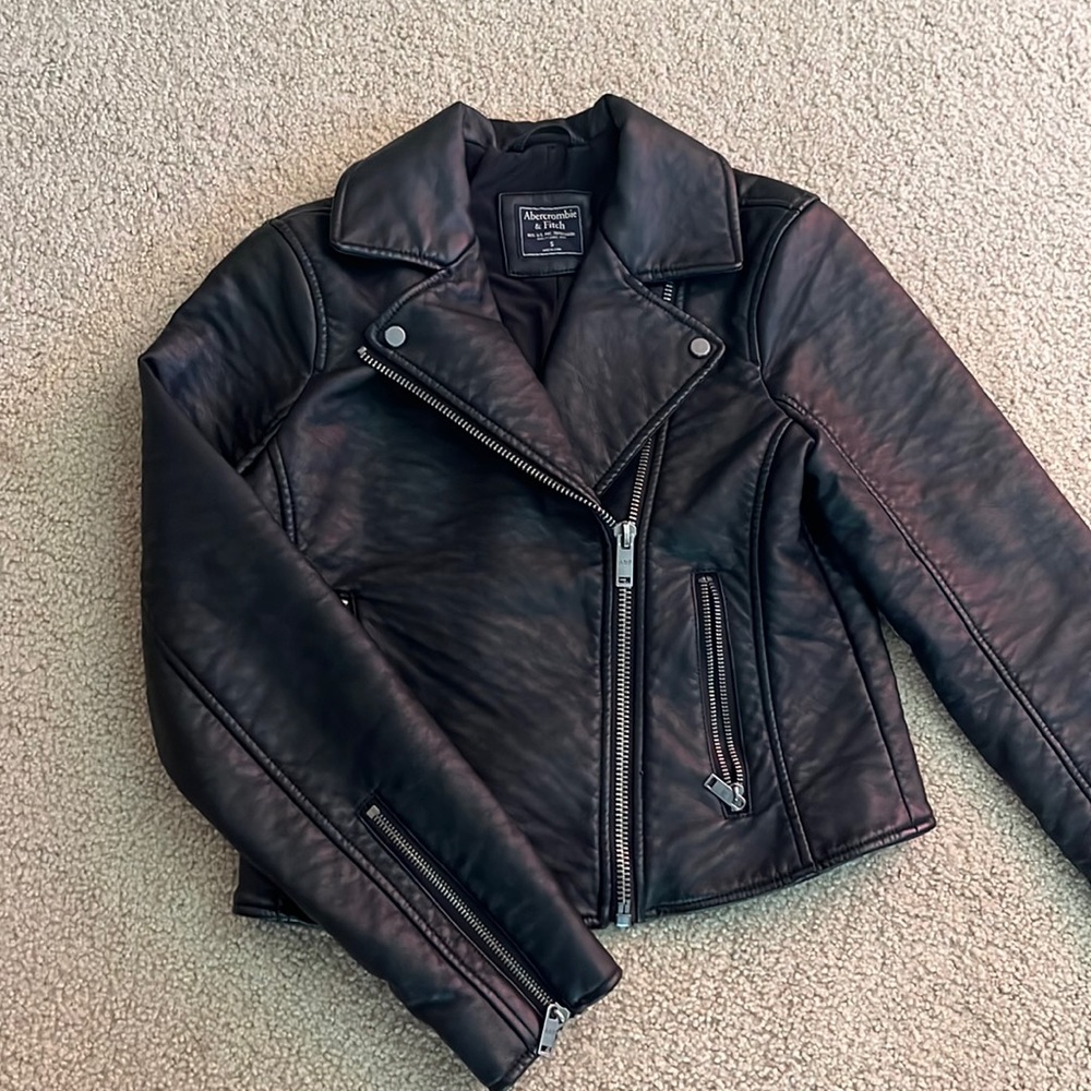 Abercrombie Leather Moto Jacket